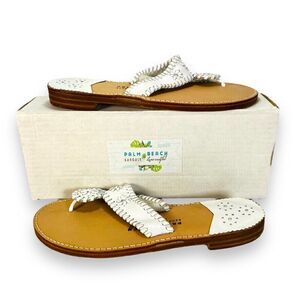 Palm Beach Sandals Classic White Made in USA Women's 11